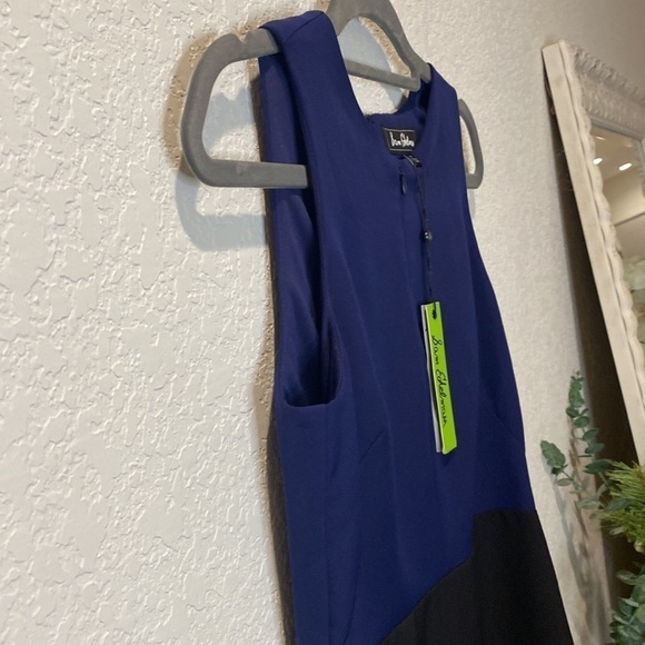 SAM Edelman Colorblock, Front & Back Zipper Sheath Dress - Picture 4 of 14